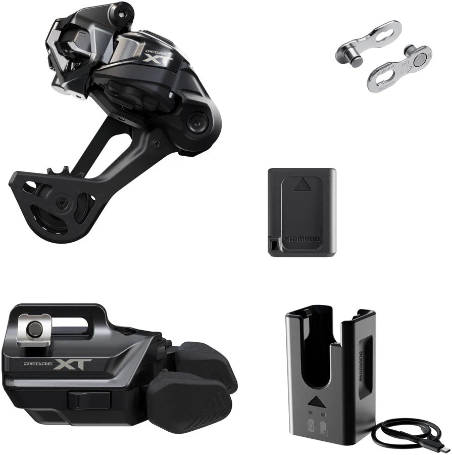 Shimano Deore XT M8250 Di2 Wireless Upgrade Kit - SGS Rear Derailleur, IR I-SPEC EV Shifter