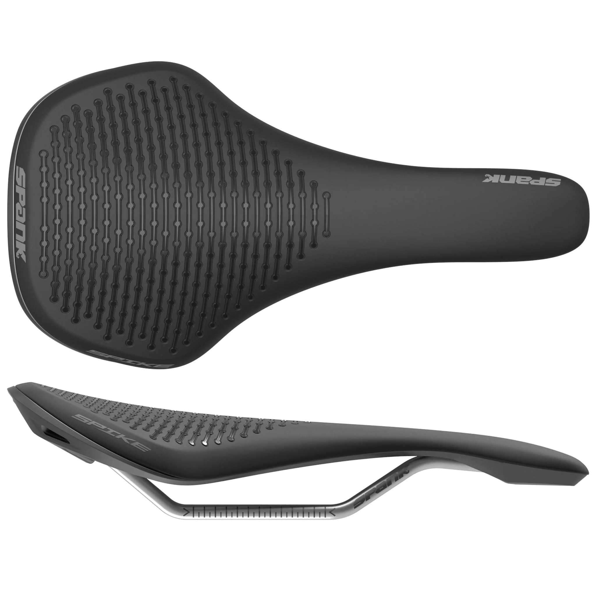 Spank Spike 160 Saddle - Black/Gray