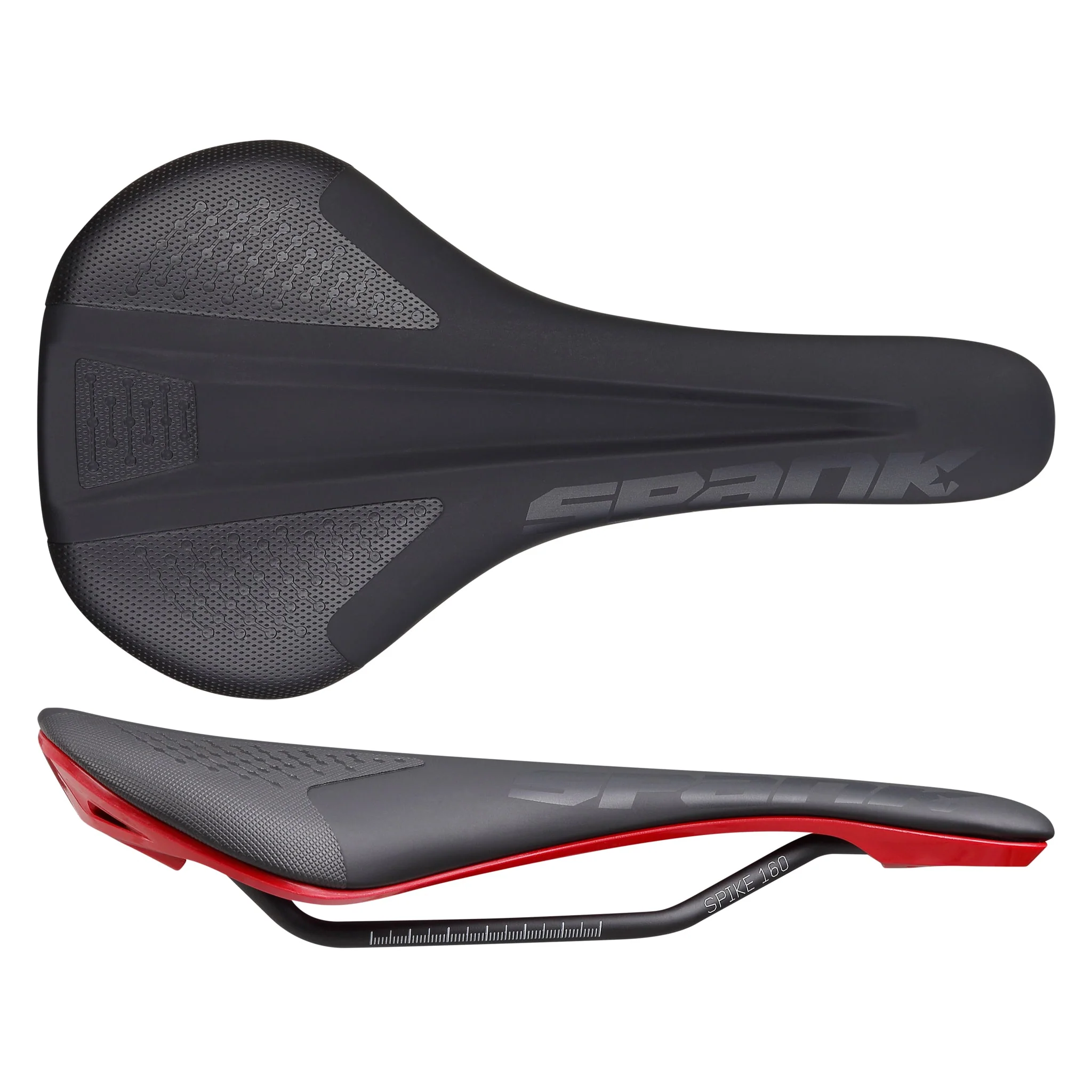 Spank Spike 160 Saddle - Black/Red
