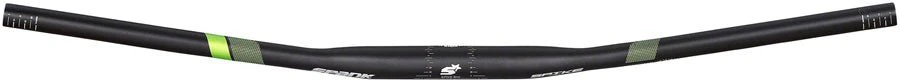 Spank Spike 800 Vibrocore Riser Handlebar: 31.8 800mm 30mm Rise Black/Green - Image 2