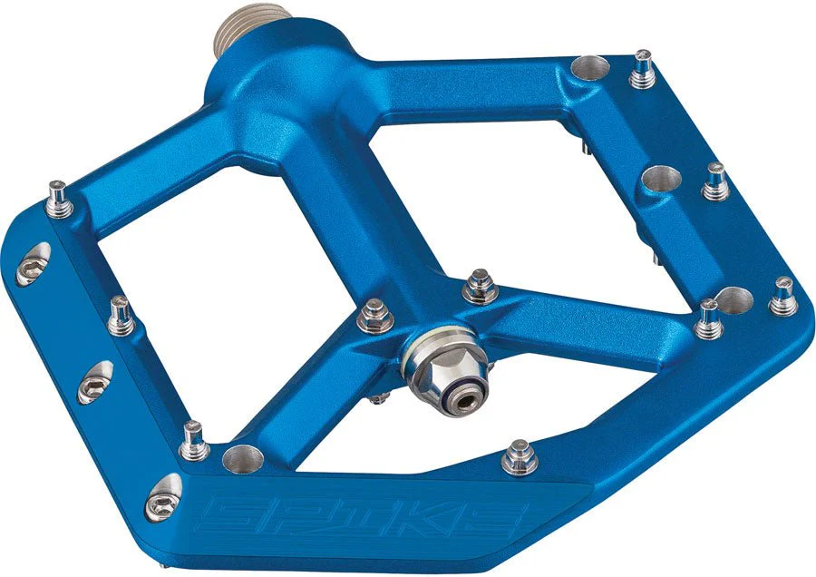 Spank Spike Platform Pedals - Aluminum - Blue