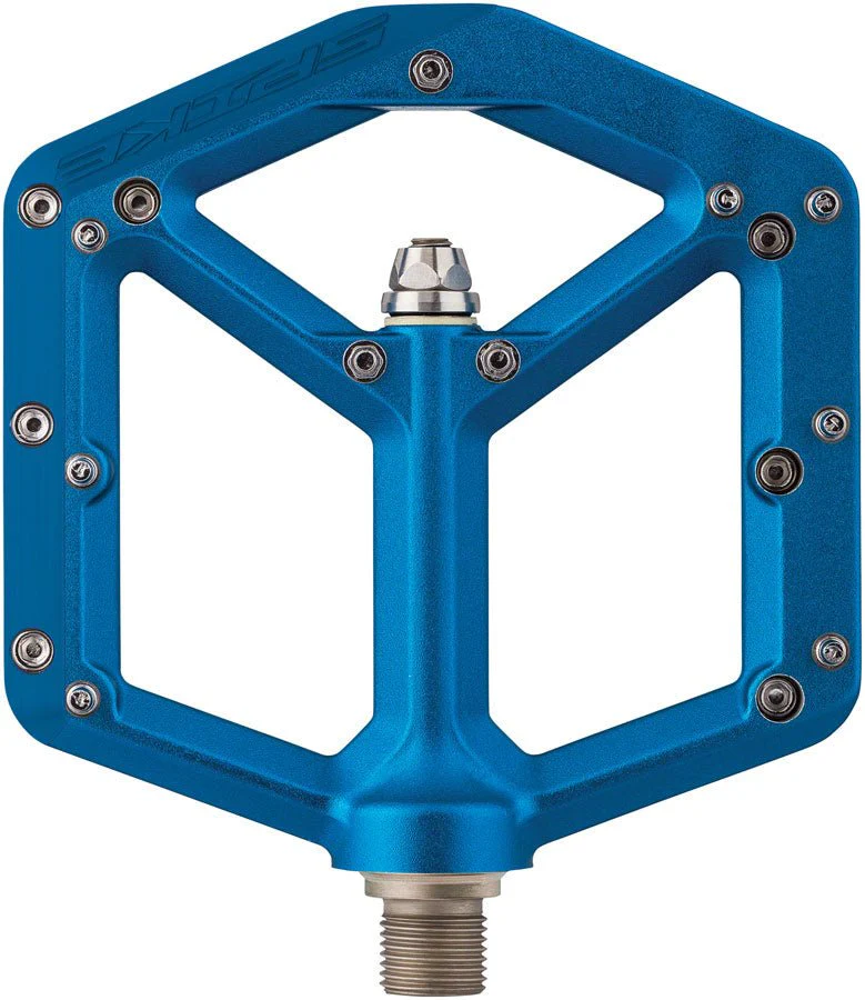 Spank Spike Platform Pedals - Aluminum - Blue - Image 2