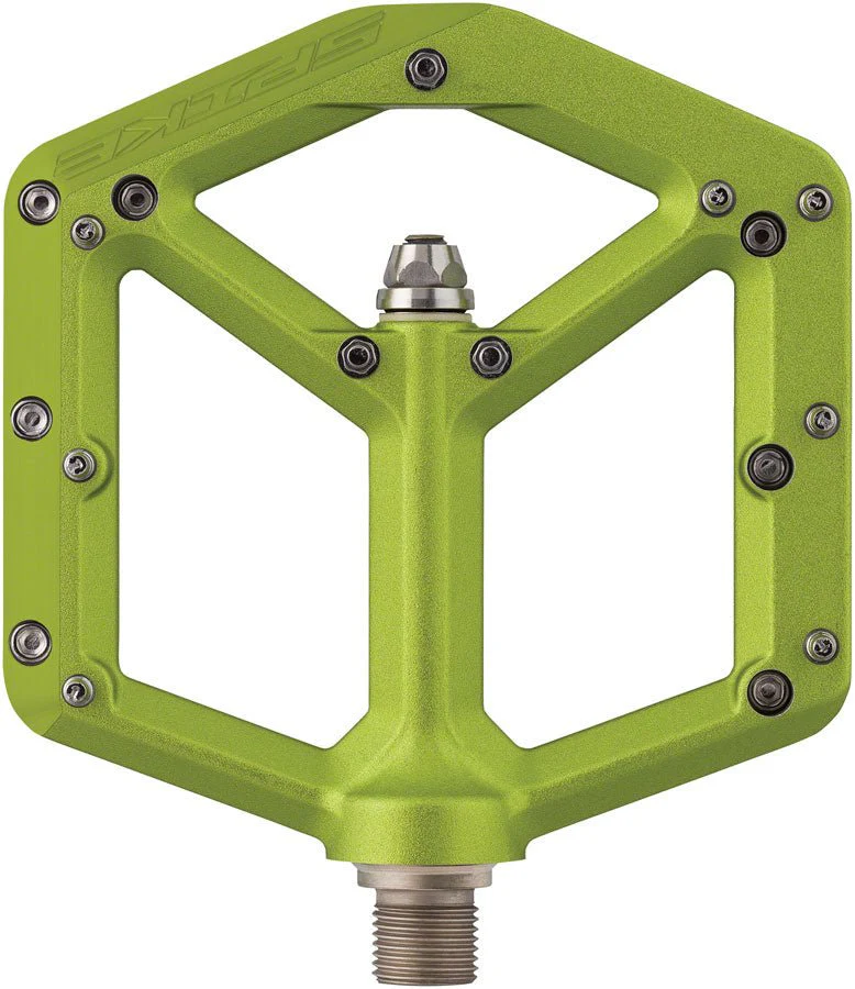 Spank Spike Platform Pedals - Aluminum - Green - Image 2