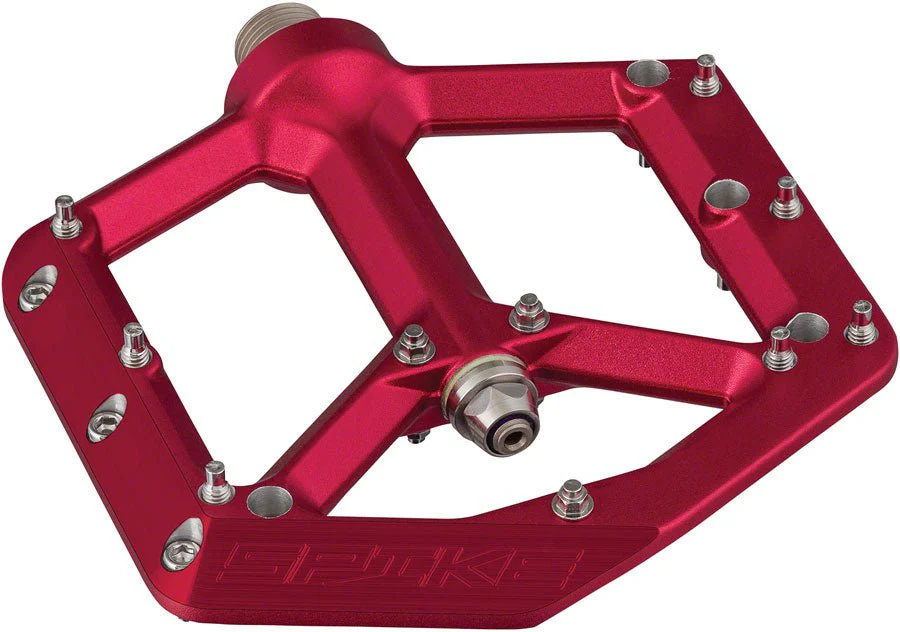 Spank Spike Platform Pedals - Aluminum - Red