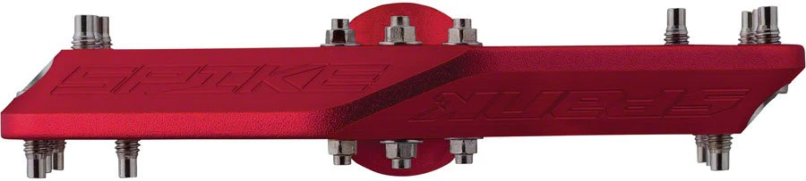 Spank Spike Platform Pedals - Aluminum - Red - Image 3