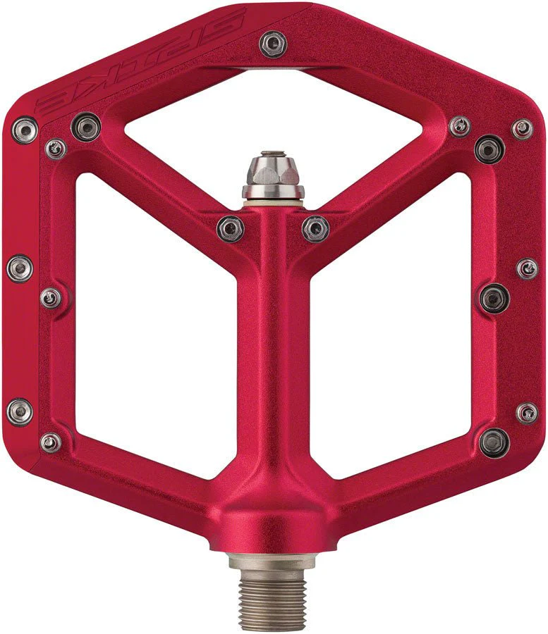 Spank Spike Platform Pedals - Aluminum - Red - Image 4