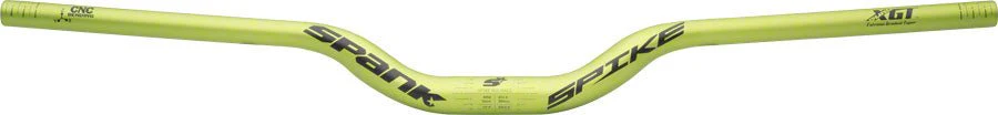 Spank Spike Race Bars 800mm Wide 50mm Rise 31.8mm Clamp Matte Green