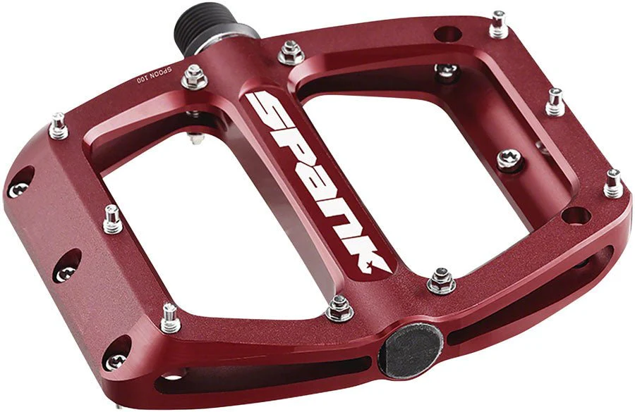 Spank Spoon 100 Platform Pedals - Aluminum - Red