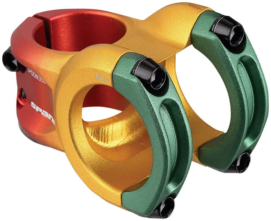 Spank Spoon 318 Stem - 33mm Length - 31.8mm Clamp - Rasta