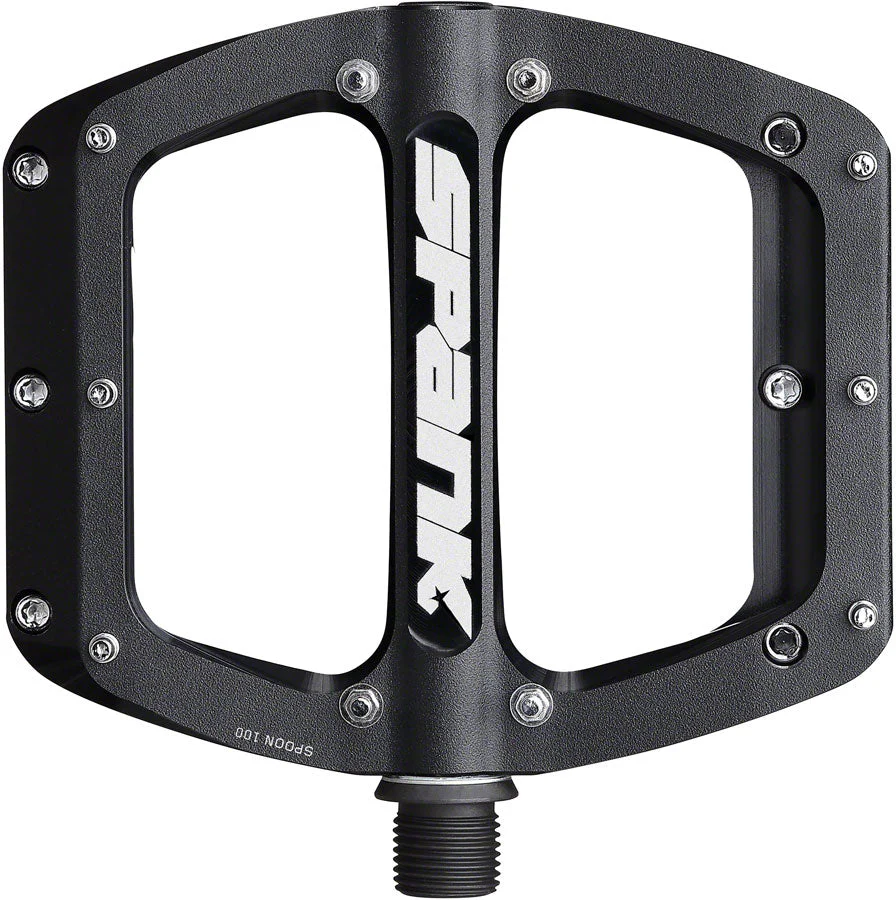 Spank Spoon 90 Platform Pedals - 90mm Wide - Black - Image 3