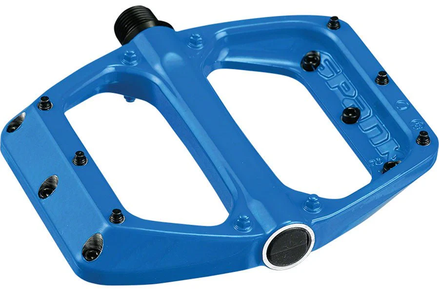 Spank Spoon DC Platform Pedals - Aluminum - 110mm Wide - Blue - Image 3