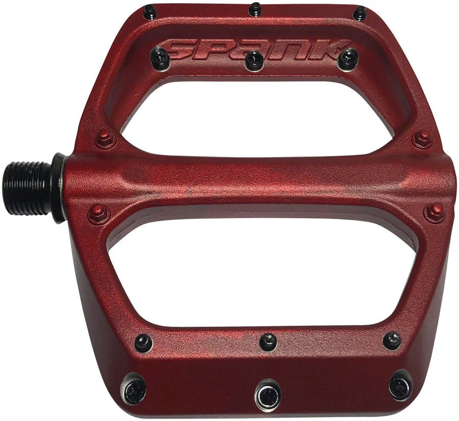 Spank Spoon DC Platform Pedals - Aluminum - Red