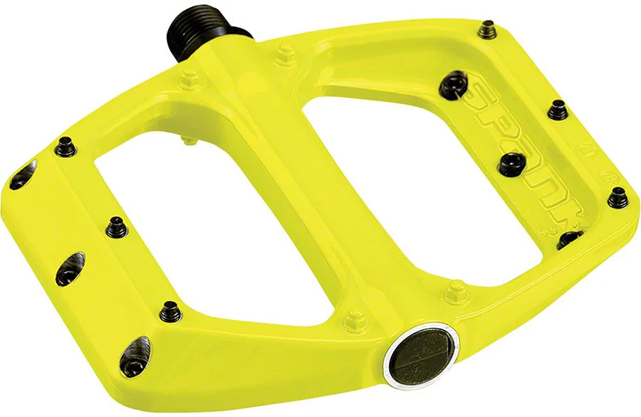 Spank Spoon DC Platform Pedals - Aluminum - Yellow
