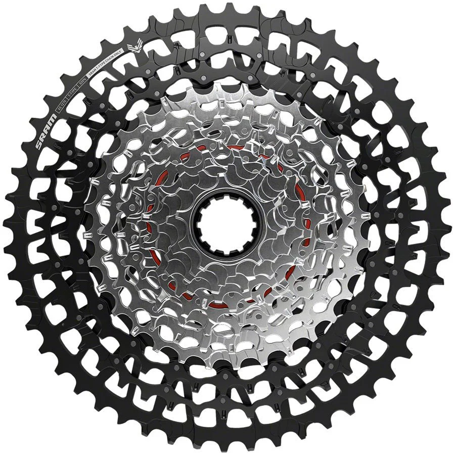 SRAM GX Eagle T-Type XS-1275 Cassette - 12-Speed - 10-52t - For XD Driver - Black/Silver