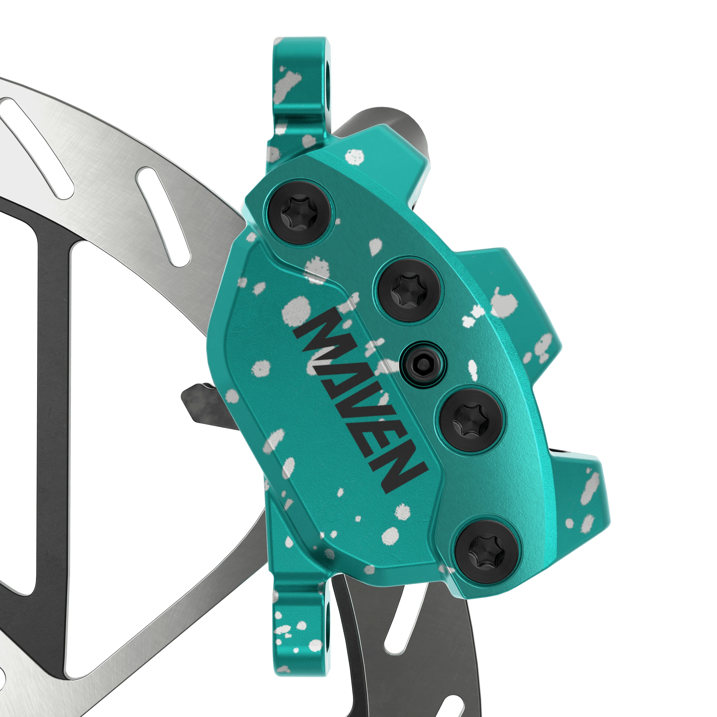 SRAM Maven Ultimate Brake - Expert Kit - Teal Splatter - Image 7