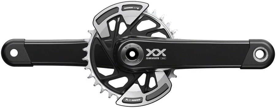 SRAM XX Eagle T-Type Wide Crankset - 175mm 12-Speed 32t Chainring Direct Mount 2-Guards DUB Spindle Interface BLK