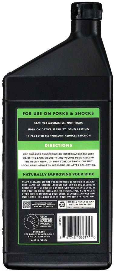Stans Biobased Suspension Oil - 10WT 1L - Image 3