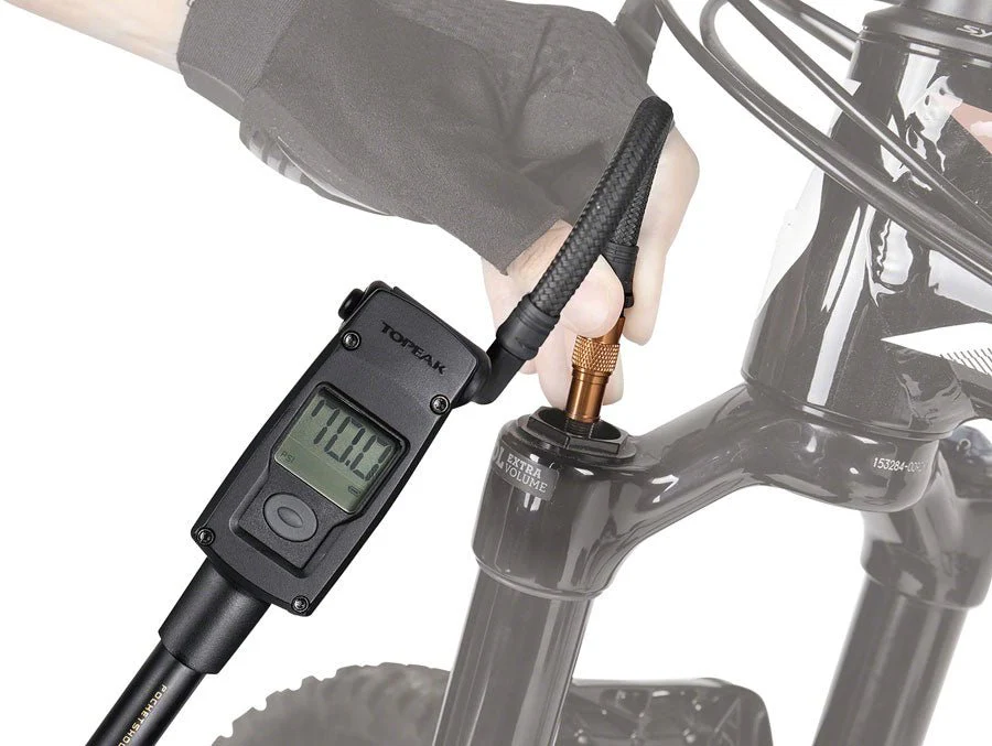 Topeak Pocket Shock Digital Shock Pump - 300psi - Image 2