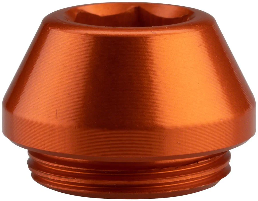 Wolf Tooth 12mm Rear Thru Axle Axle Cap - Orange - Image 2