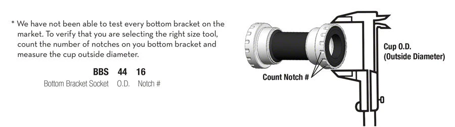 Wolf Tooth Bottom Bracket Tool - BBS3916 16 Notch 39mm - Image 3