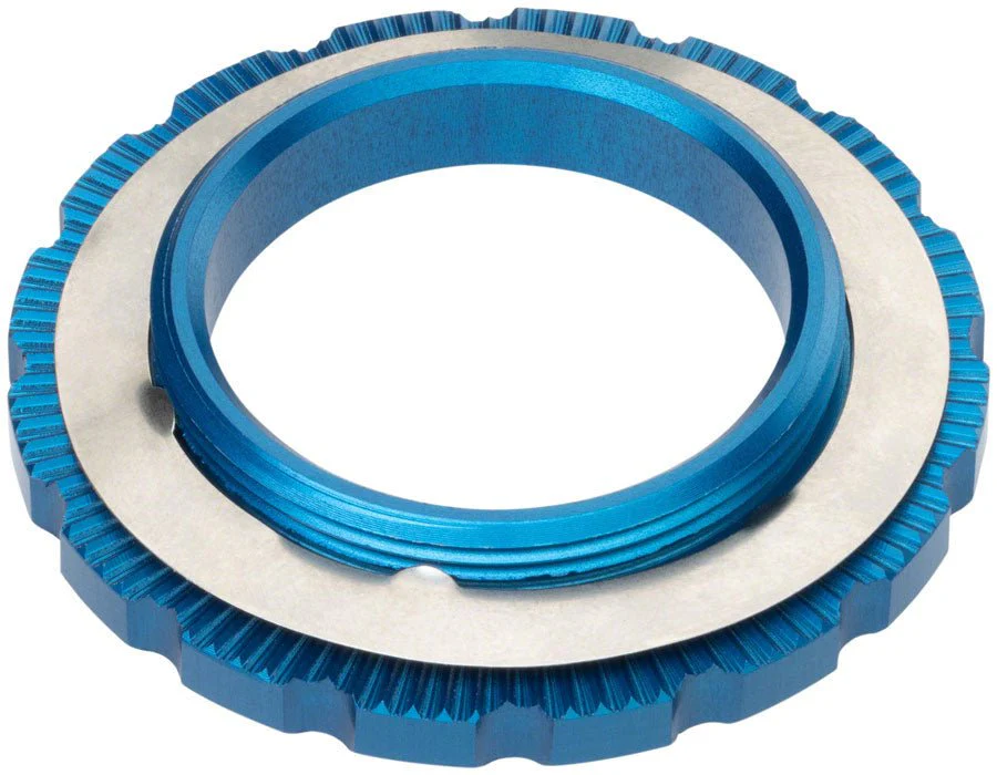 Wolf Tooth CenterLock Rotor Lockring - External Splined Blue - Image 2