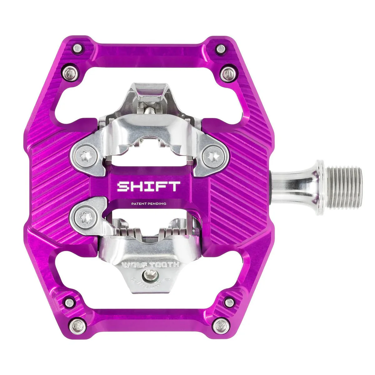 Wolf Tooth SHIFT Downhill Clipless Pedal Ultraviolet Purple - Image 2
