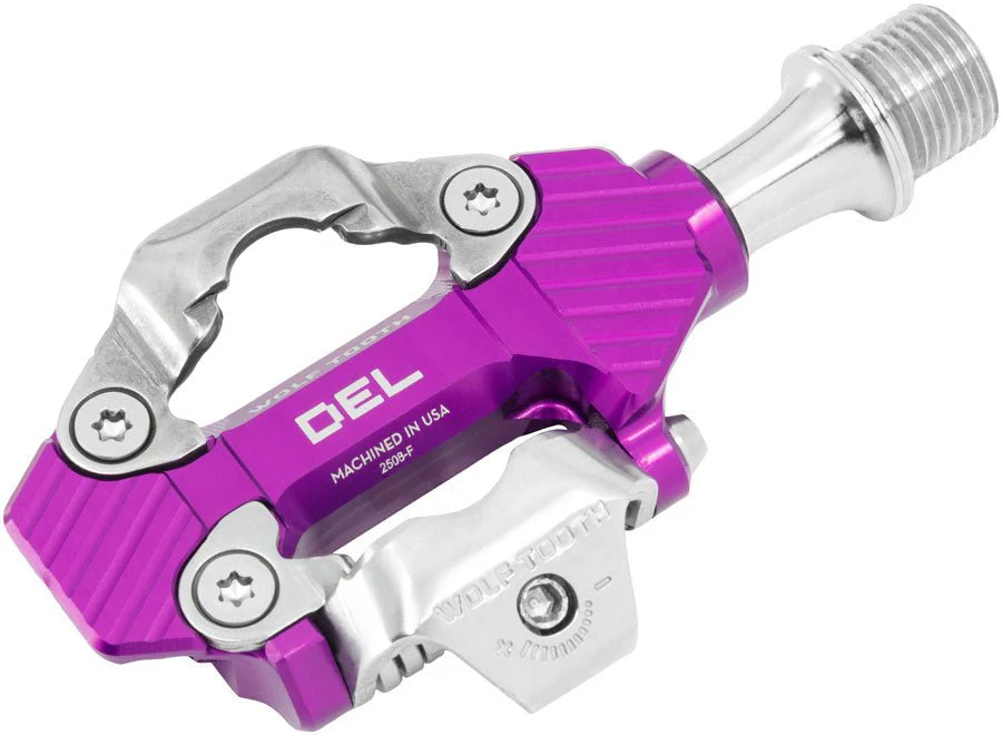 Wolf Tooth DEL Gravel Race Pedals - Ultraviolet