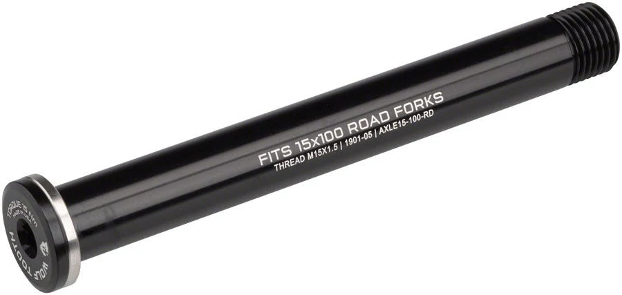 Wolf Tooth Front Thru Axle - 15x100mm Road - Black