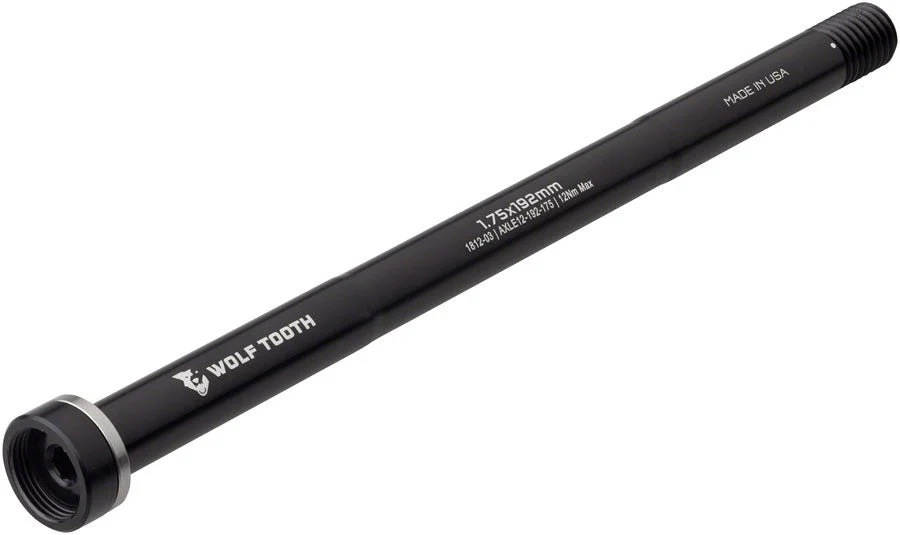 Wolf Tooth Rear Thru Axle - M12 1.75x192mm - Black