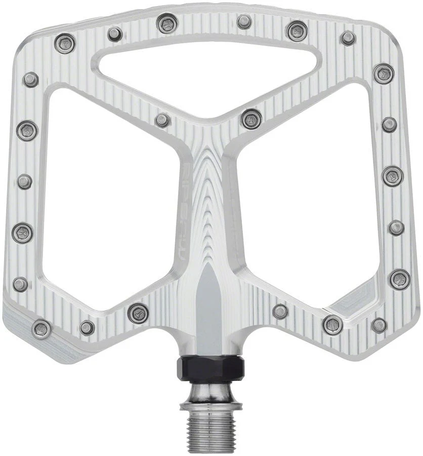 Wolf Tooth Ripsaw Aluminum Pedals - Raw Silver - Image 2