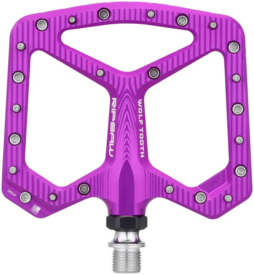 Wolf Tooth Ripsaw Aluminum Pedals - Ultraviolet Purple - Image 2