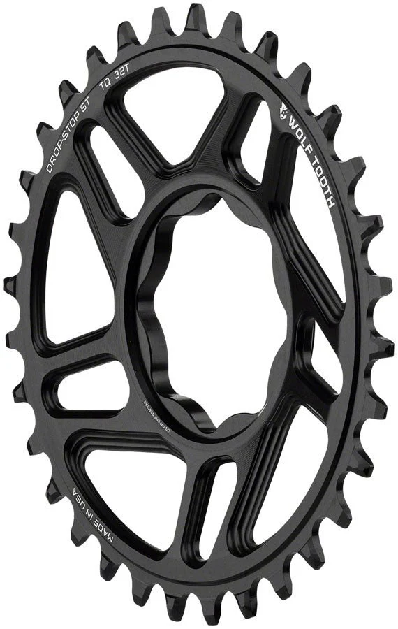Wolf Tooth Trek TQ Direct Mount Chainring - Drop-Stop ST - 32T - Black - Image 2